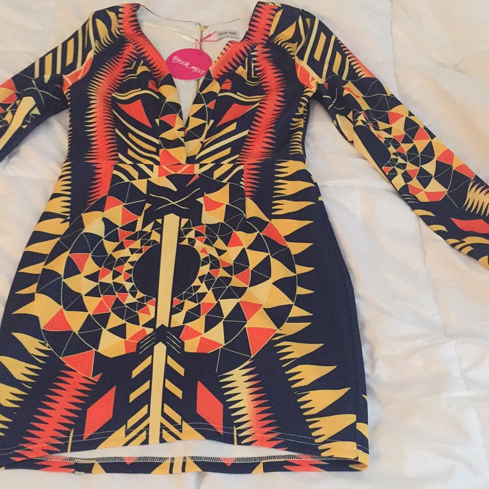 Multi colored mini dress
